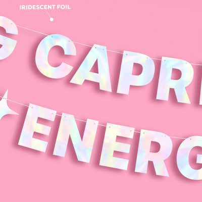 Big ♑️ Energy Banner - iridescent foil banner