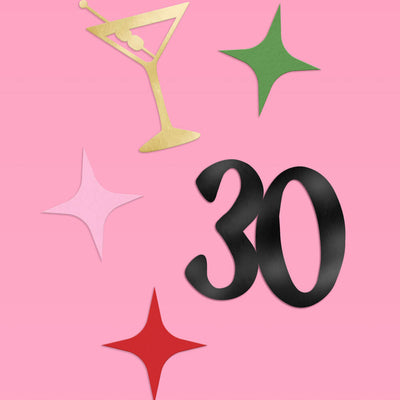 Dirty 30 Confetti - 200 pc foil confetti