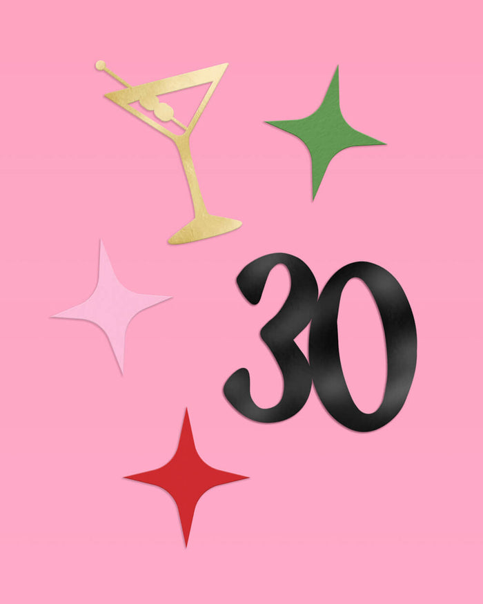 Dirty 30 Confetti - 200 pc foil confetti