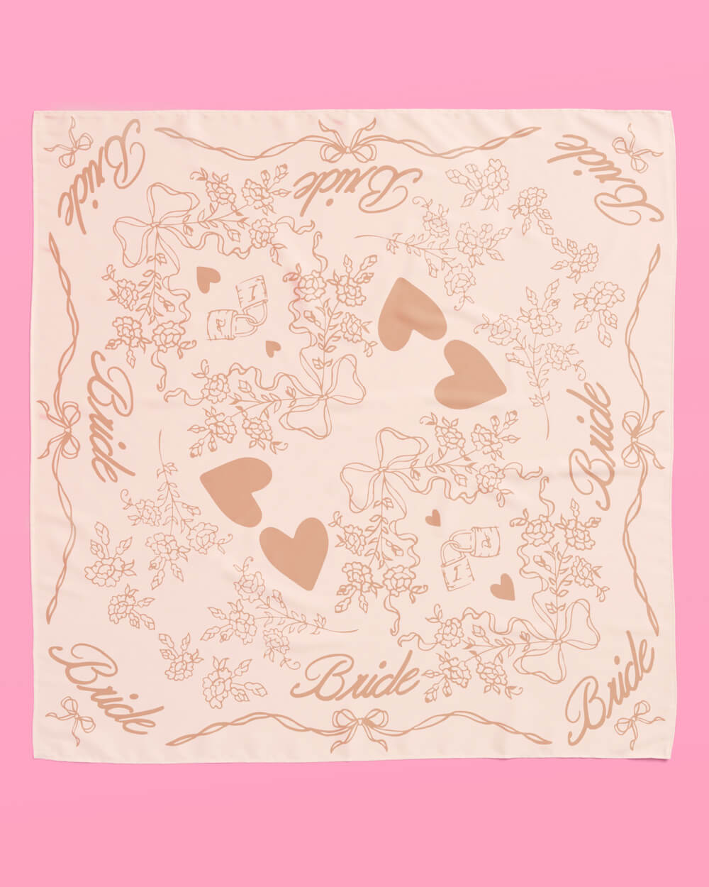 Beige Bride Headscarf - white silk bride head scarf