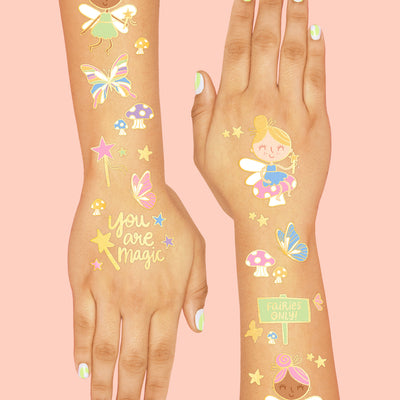 Woodland Fairy Tats - 84 foil temporary tattoos