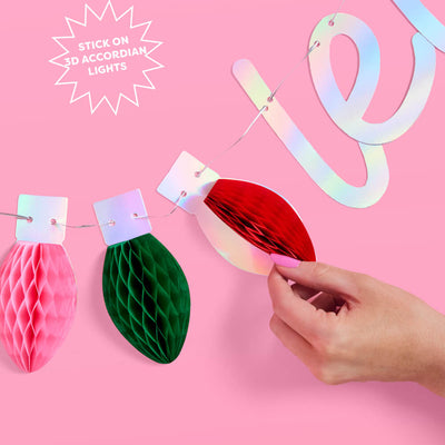 Let's Get Lit Banner - 3D paper banner