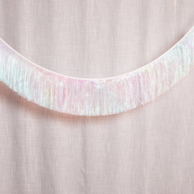 Iridescent Fringe - iridescent foil banner