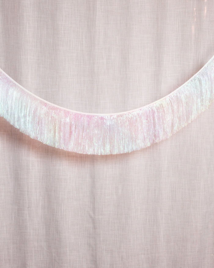 Iridescent Fringe - iridescent foil banner