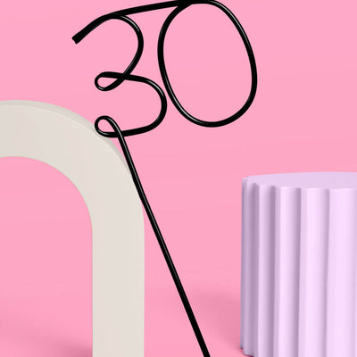 30 XL Straw - XL matte black straw