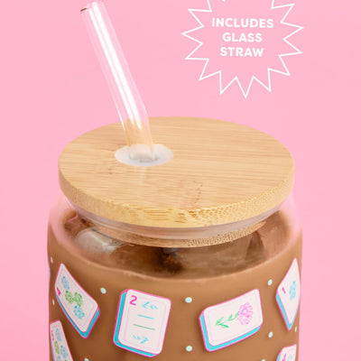 Mahj All Day Tumbler - 16 oz glass cup