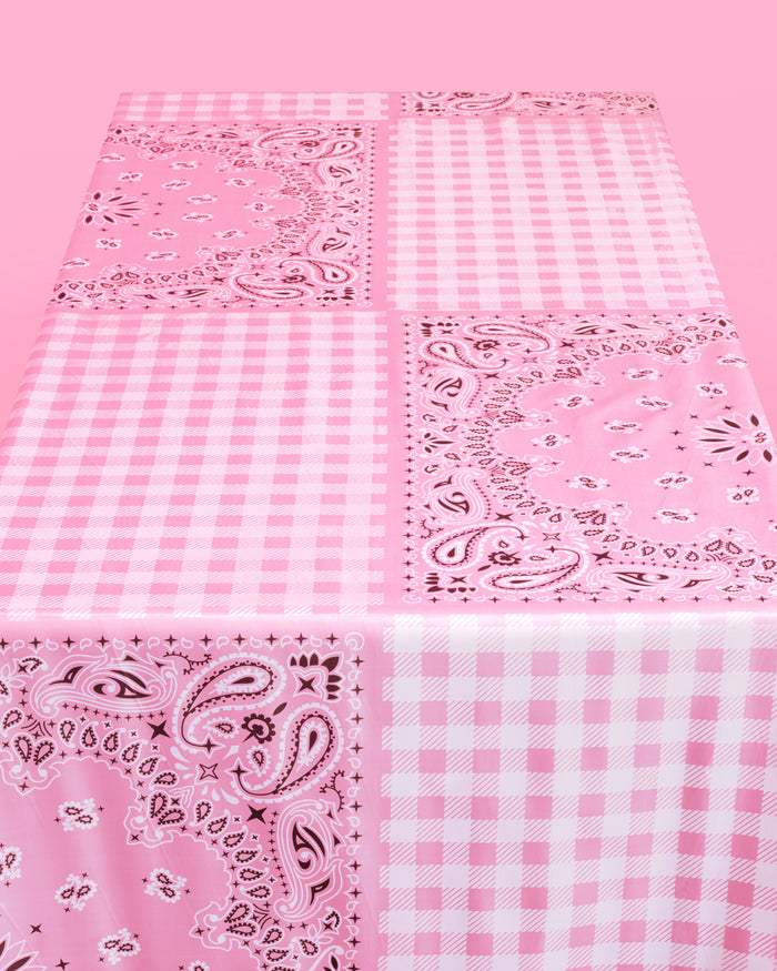 Cowgirl Tablecloth - washable tablecloth