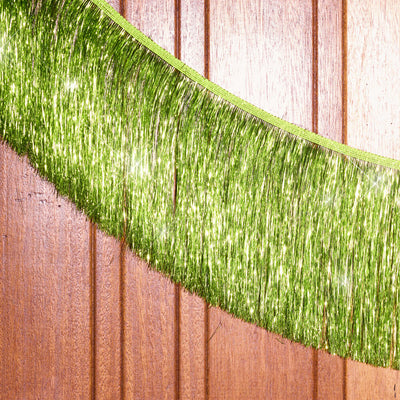 Limelight Fringe - lime green foil banner