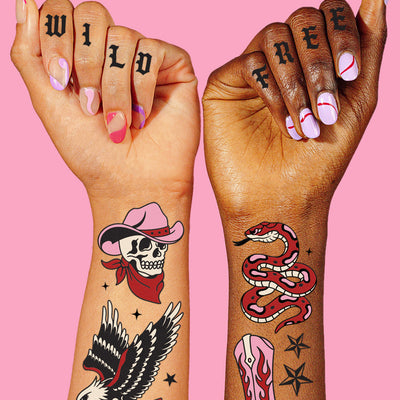 Country Girl Tats - 38 temporary tattoos