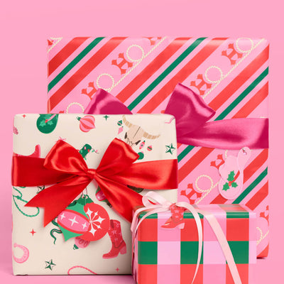 HO-down Wrapping Paper - 12 sheets + 16 tags