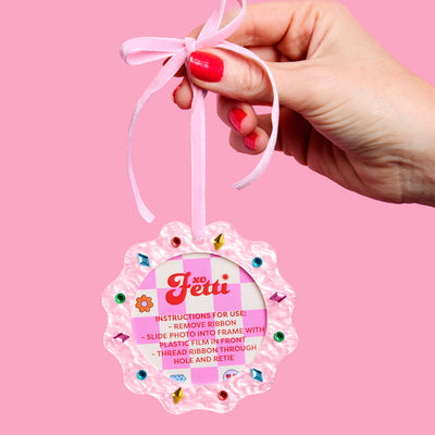 Picture Perfect Ornament - pink frame ornament