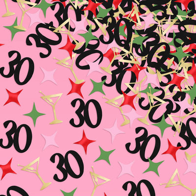 30th Bday Bundle - tats, straw + confetti