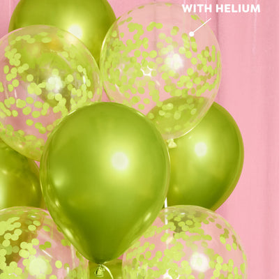Lime Green Balloon Pack - 24 latex balloons