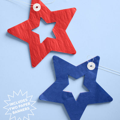 Star Spangled Banner - set of 2 paper banners