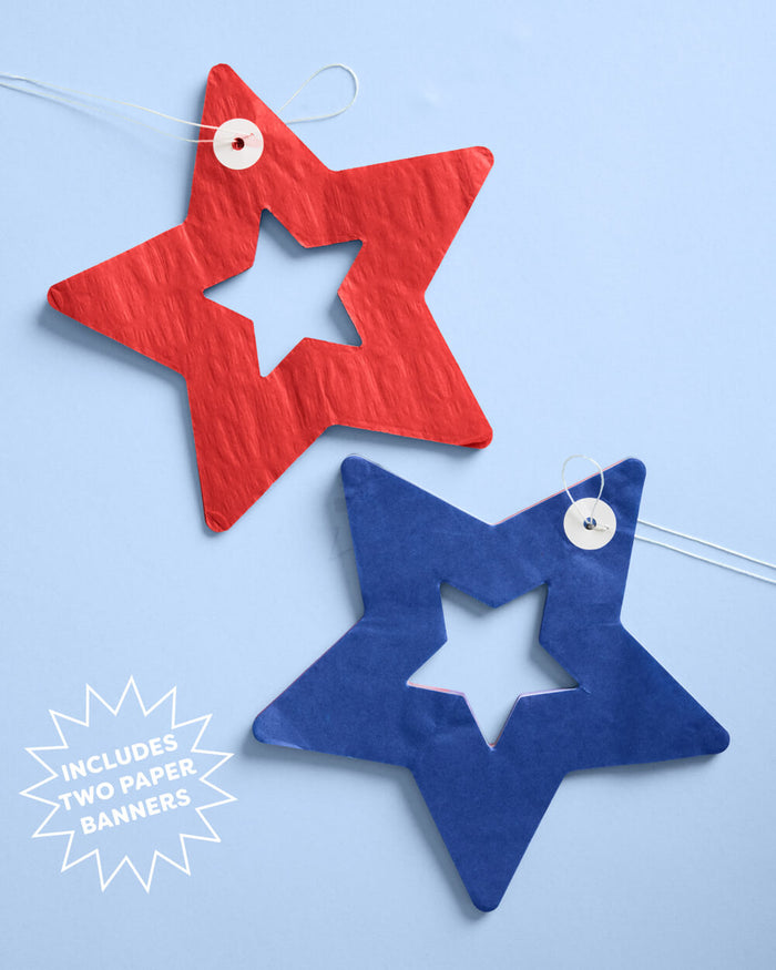 Star Spangled Banner - set of 2 paper banners