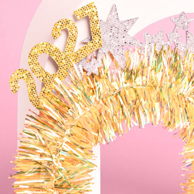 NYE 2027 Headband - fringe headband