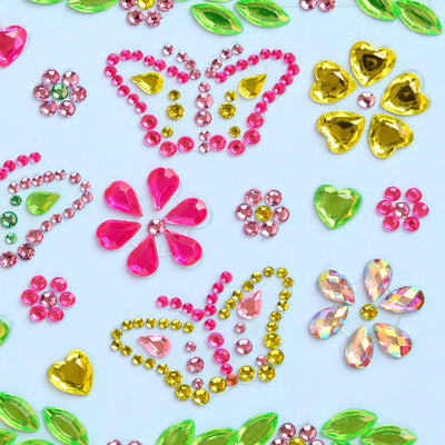 Butterfly Gem Set - 36 adhesive face gems