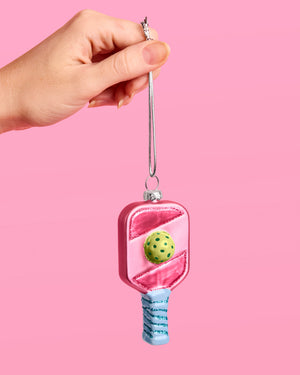 Pickleball Ornament - glass ornament