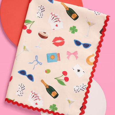 Cute Girl Tea Towel - cotton tea towel