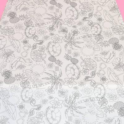 Pool Party Tablecloth - paper coloring tablecloth