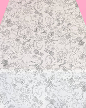 Pool Party Tablecloth - paper coloring tablecloth