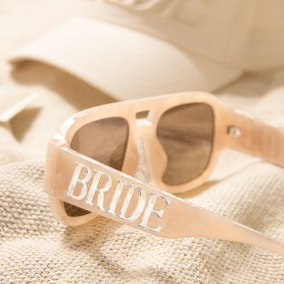 Bride Aviator Sunnies - neutral tortoise sunglasses