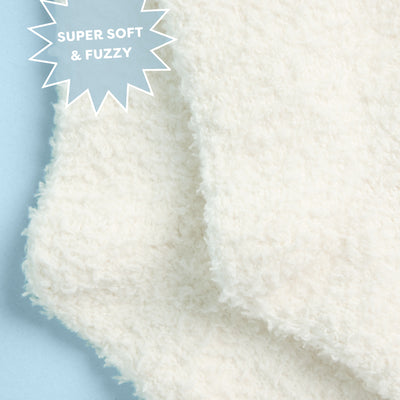 Bride Cloud Socks - fuzzy ivory socks