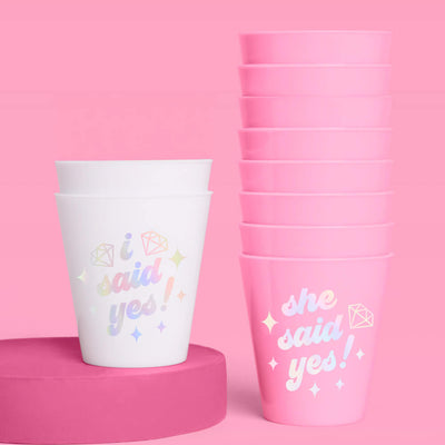 She Said Yes! Shots - 12 matte 2 oz shot glasses