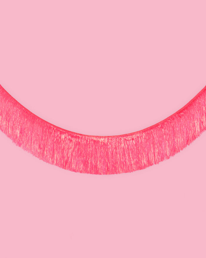 That's Hot Fringe - pink foil banner