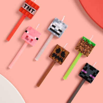 Pixel Candles - set of 6