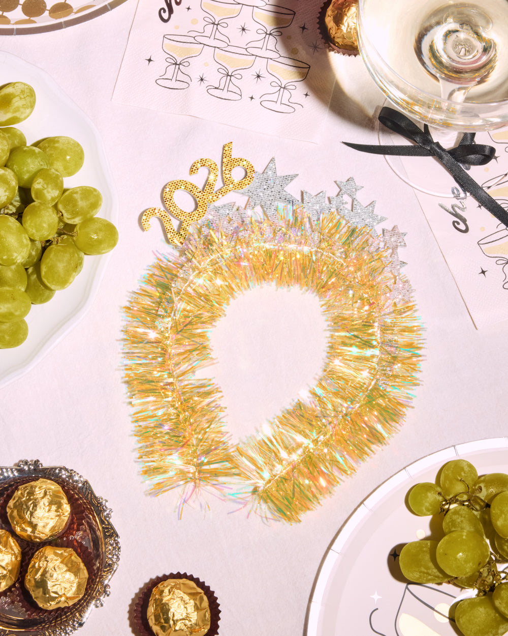 NYE 2026 Headband - fringe headband