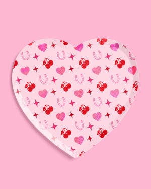 Lucky in Love Plates - 24 paper plates