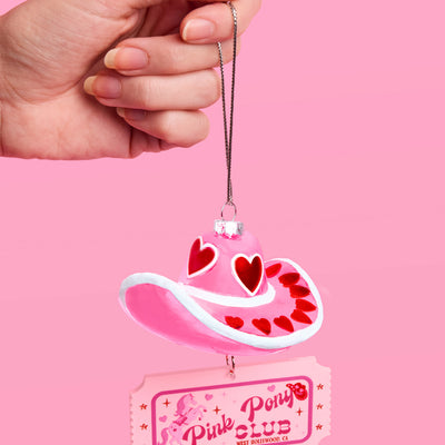 Pink Pony Club Ornament - glass ornament