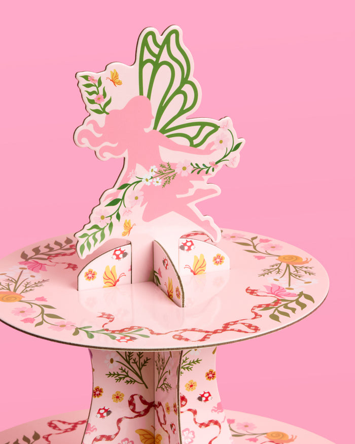 Garden Fairy Cupcake Tower - 3 tiered display