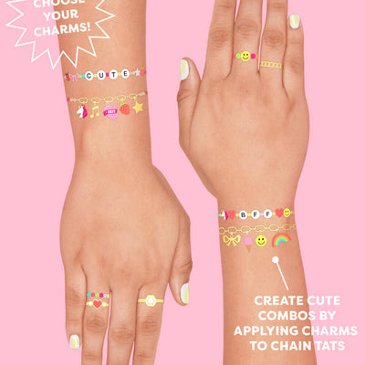Wrist Candy Temporary Tattoos - gold foil + beaded