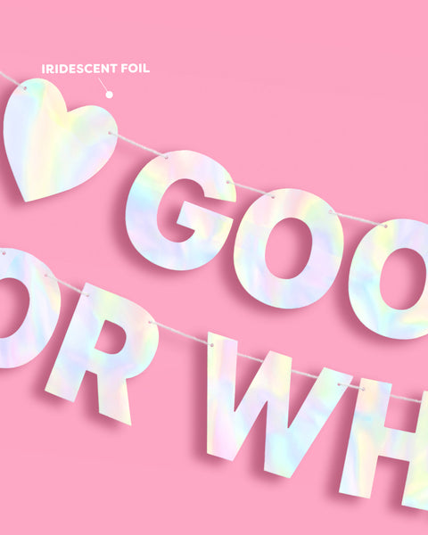 Goodbye Banner - 5 foot banner | xo, Fetti