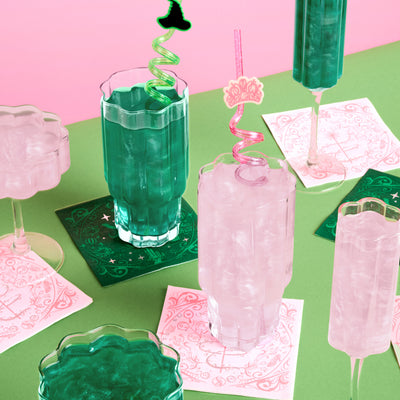 Pink + Green Glitter Bombs - 4 cotton candy glitter bombs