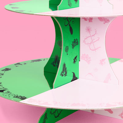 Emerald City Cupcake Tower - 3 tiered display