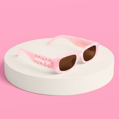 Birthday Girl Sunglasses - marble embossed sunglasses