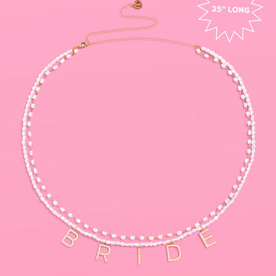 Bride Pearl Belly Chain - pearl + gold body chain