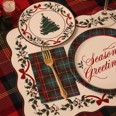 Season's Greetings Napkins - 24 Paper Napkins