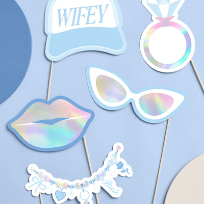 Something Blue Props - 24 pre-attached props