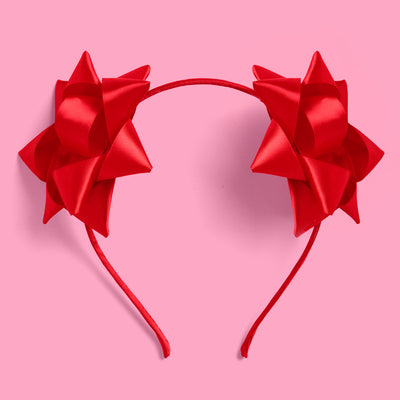 Bow on Top Headband - satin headband