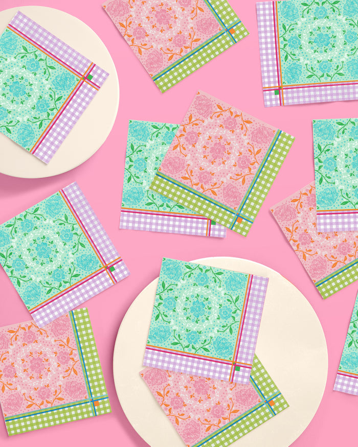 Mahjong Napkins - 24 paper napkins