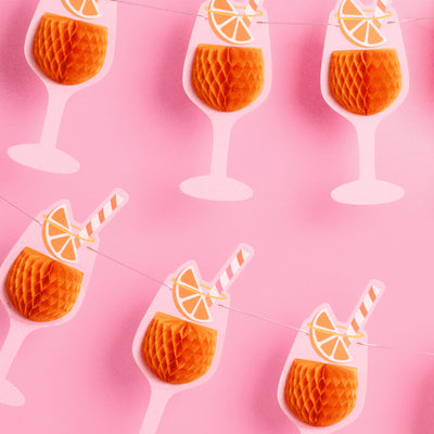 Spritz Accordion Banner - orange party banner
