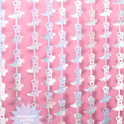 Pink Cowgirl Curtain Pack - cowgirl boot + fringe curtains