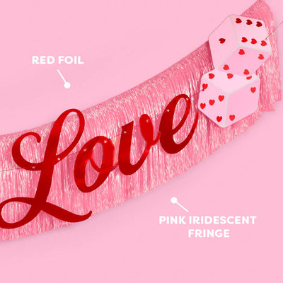 Lucky in Love Banner - two piece banner