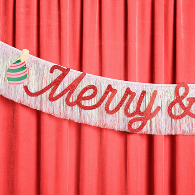 Merry & Bright Banner - two piece banner