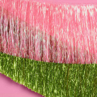 Emerald City Pack - pink + green fringe banners