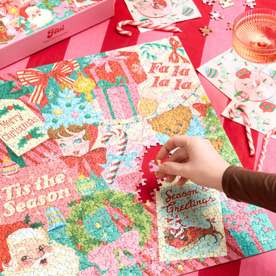 Pinkmas Puzzle - 1000 pc jigsaw puzzle